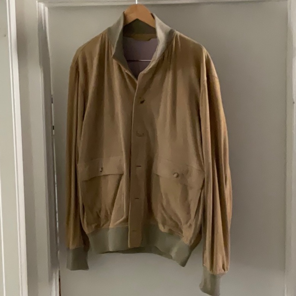 Italian suede Jacket. Men’s. XL